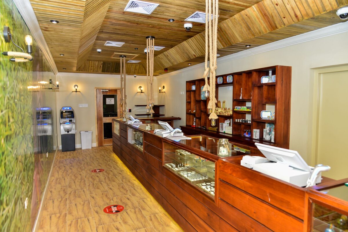 The actual interior of HedoWeedo dispensary in Negril