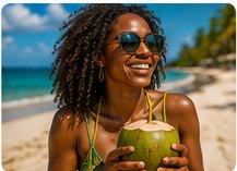 Traveler enjoying Jamaica