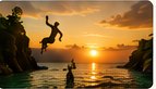 Cliff jumping in Jamaica