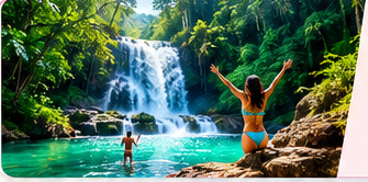 Waterfall experience in Jamaica