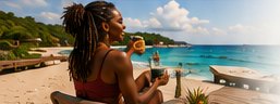 Traveler enjoying a Jamaica wellness vacation
