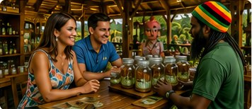Arrival and herb house experience before Ocho Rios