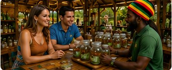 Arrival and herb house experience before Treasure Beach