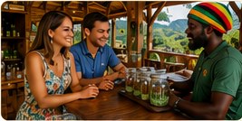 Arrival and herb house experience in Jamaica