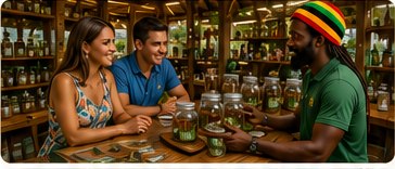 Island Strains herb house in Montego Bay