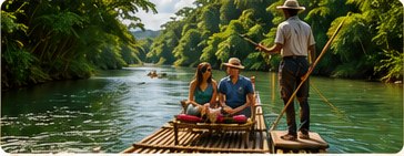 Martha Brae rafting near Montego Bay