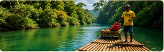 River rafting in Jamaica