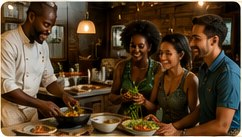 Cooking and dining experience in Jamaica