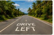 Drive on the left in Jamaica