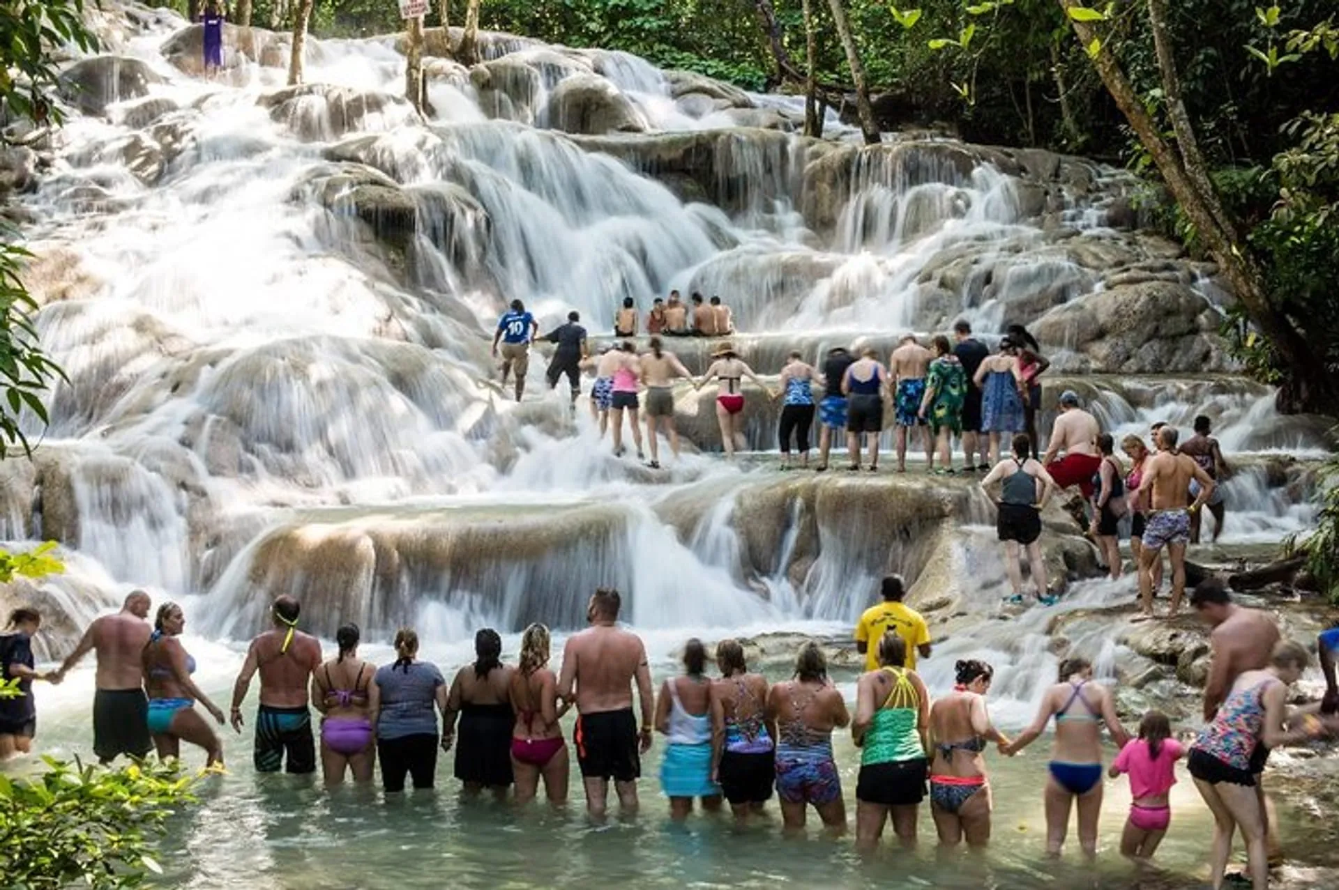 Dunn's River Falls in Ocho Rios, Jamaica