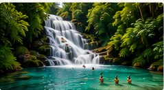 Jamaica waterfall