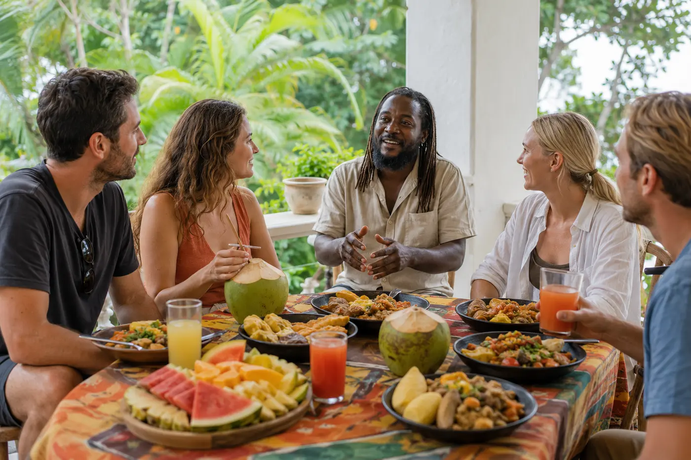 Jamaican food and refreshments