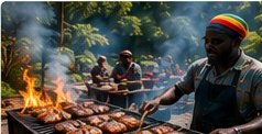 Jamaican jerk cookshop