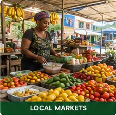 Local market in Jamaica