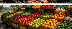 Jamaican produce market