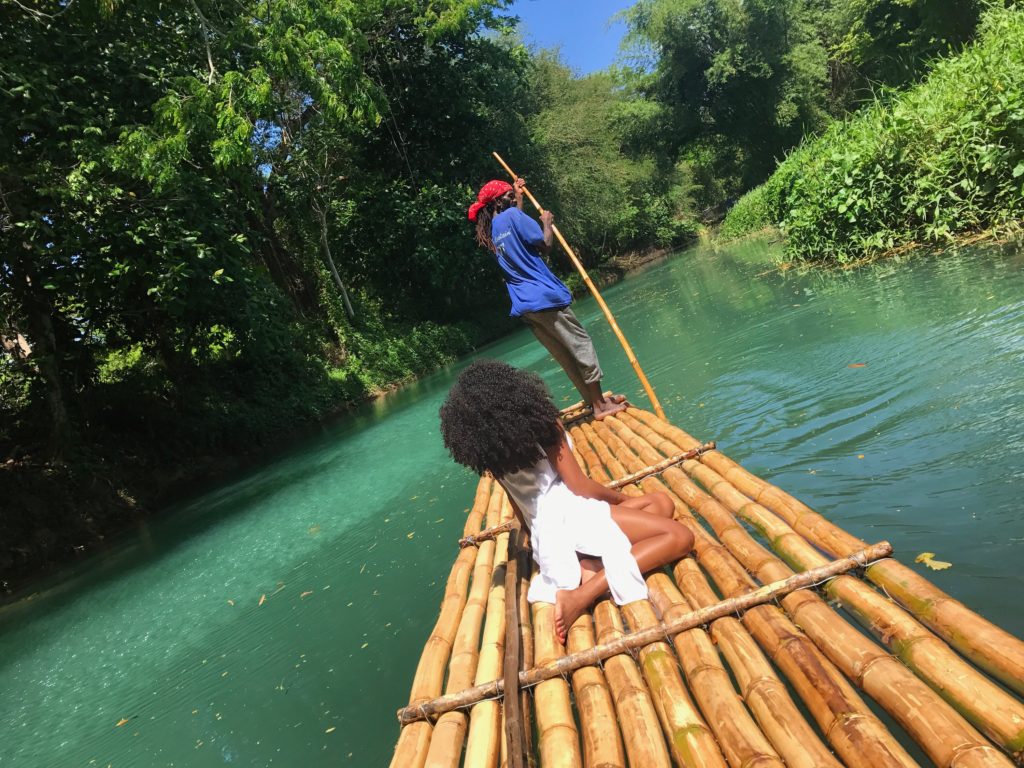 Bamboo rafting on the Martha Brae River in Jamaica