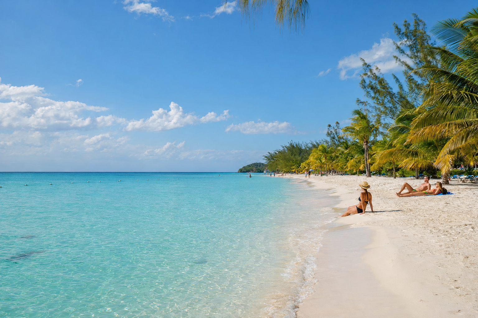 Seven Mile Beach in Negril, Jamaica