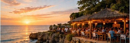 Negril sunset and beach atmosphere