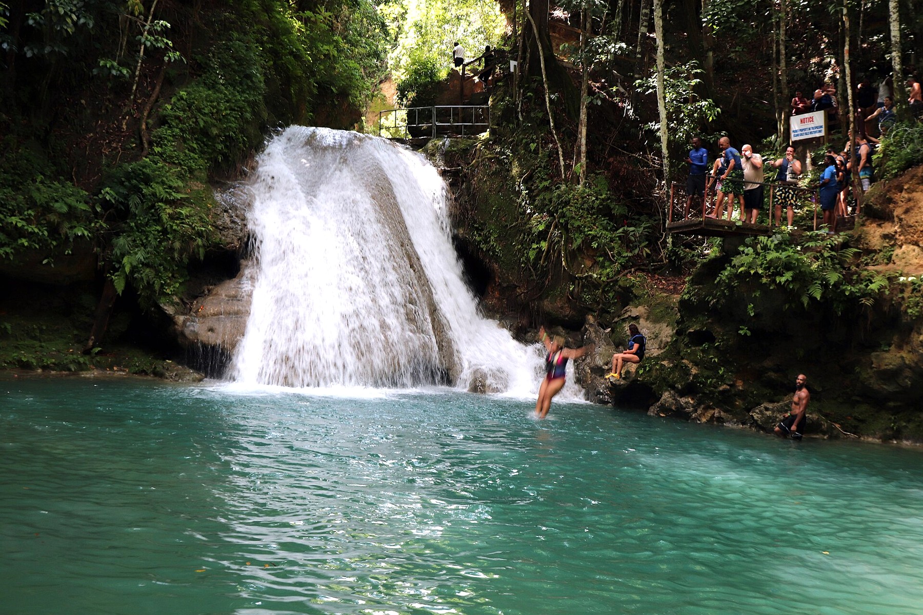 Blue Hole waterfall near Ocho Rios