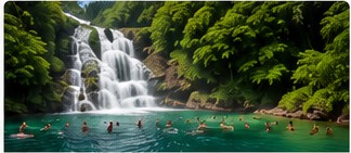 Waterfall near Ocho Rios Jamaica