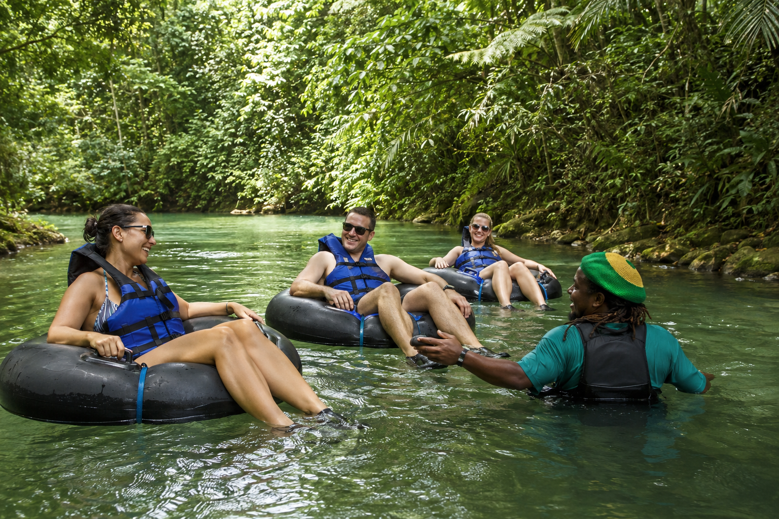 Guided rainforest river excursion
