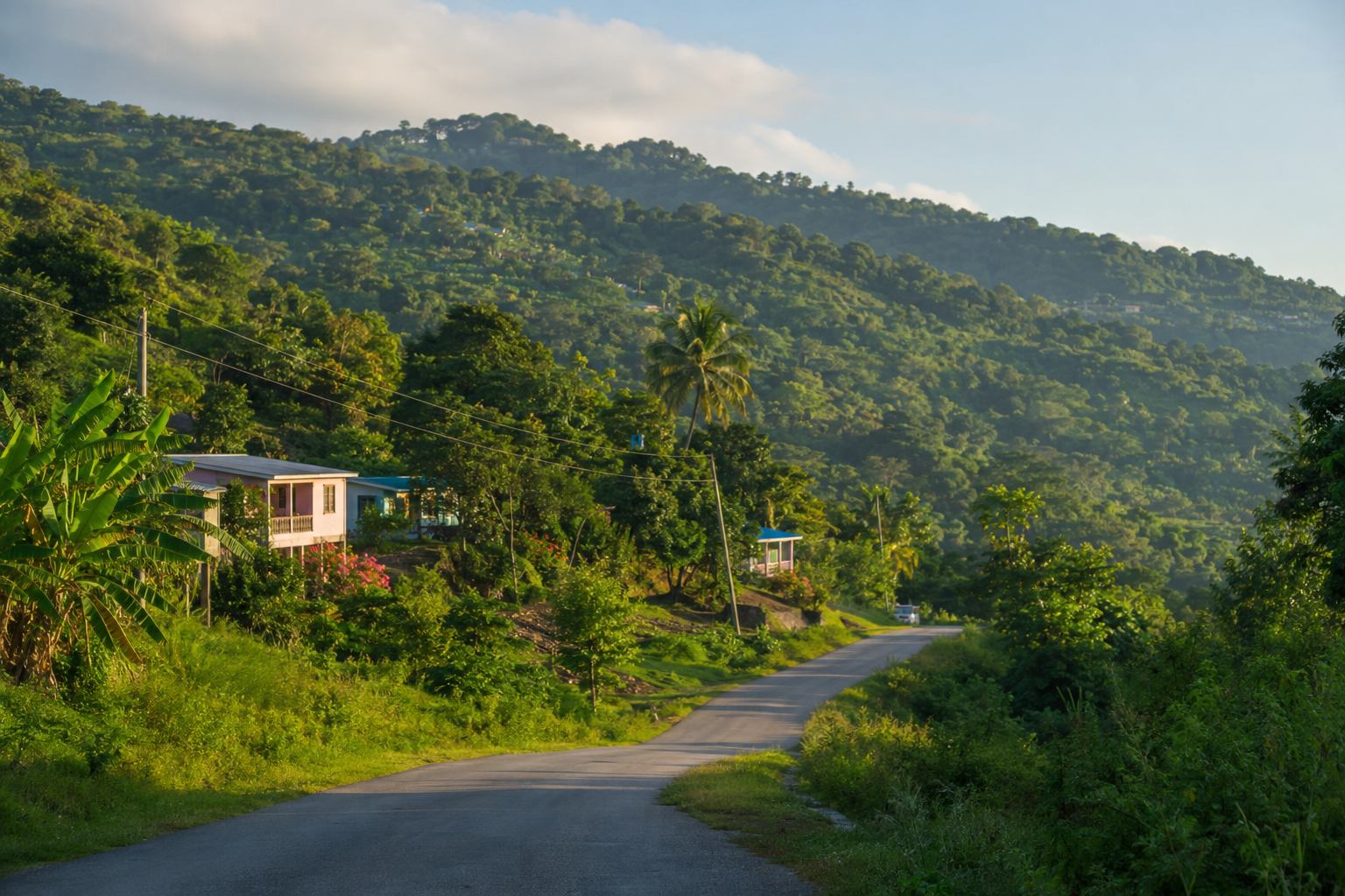 Rural road through Orange Hill