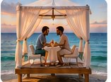 Private beach dinner in Jamaica