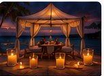 Private beach dinner