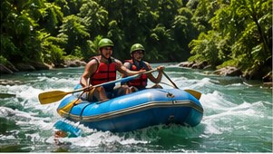River rafting adventure in Jamaica