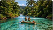 Rafting in Jamaica