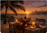 Romantic Jamaica sunset