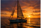 Romantic Jamaica sunset