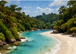 Beautiful Jamaica coast