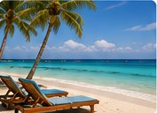 Jamaica beach in season
