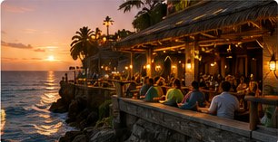 Sunset dining in Jamaica